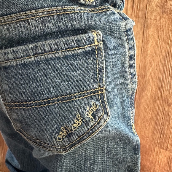 Oshkosh, girls Size 5 Slim, Blue denim bootcut, stretch - Picture 4 of 10